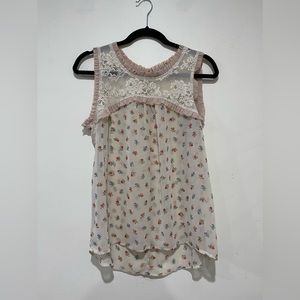Chloe K. Sheer Tank Top Blouse